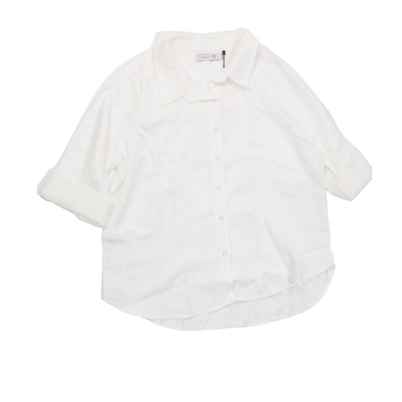 Billy T Tops - Billy T Shirt Button Down Short Sleeve XLP White Lyocell Casual Workwear